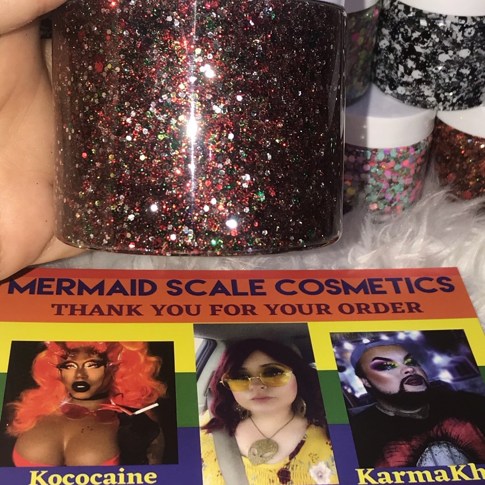 Christmas glitter hair gel